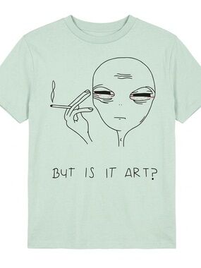 Zaful Mint Green Alien Graphic Tee size XL
